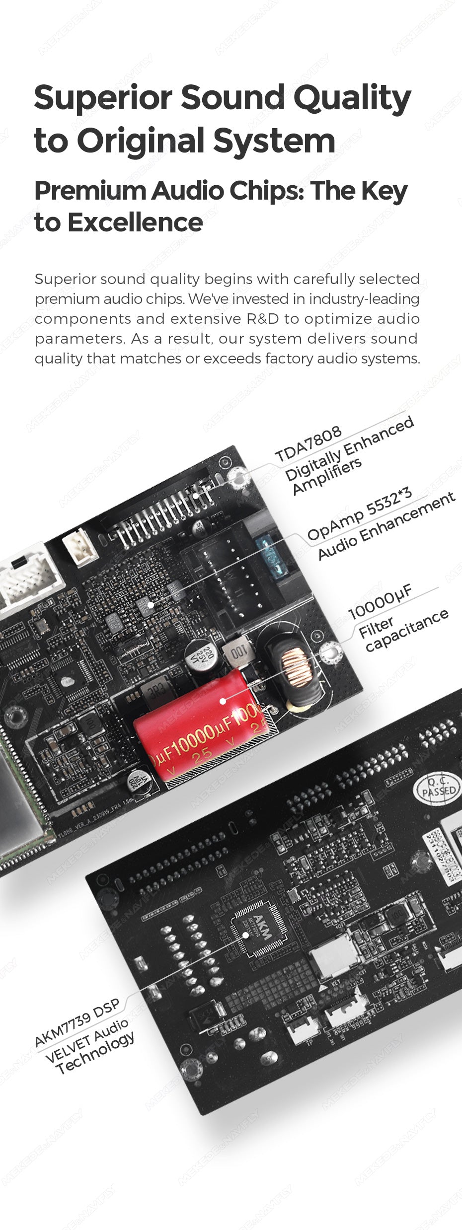 Dudu7 Andriod Stereo  9.5"-10.5"  wirelss Apple Carplay/Android Auto